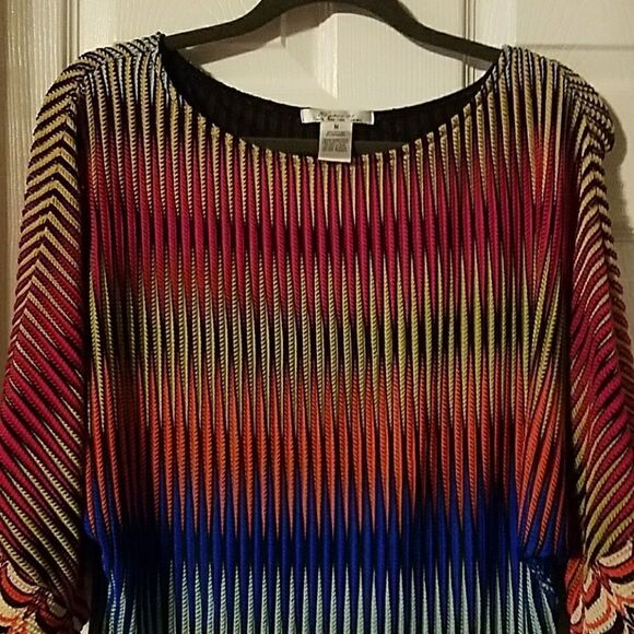 Elysee 26 Multicolor blouse  Sz M NWOT - Picture 2 of 5